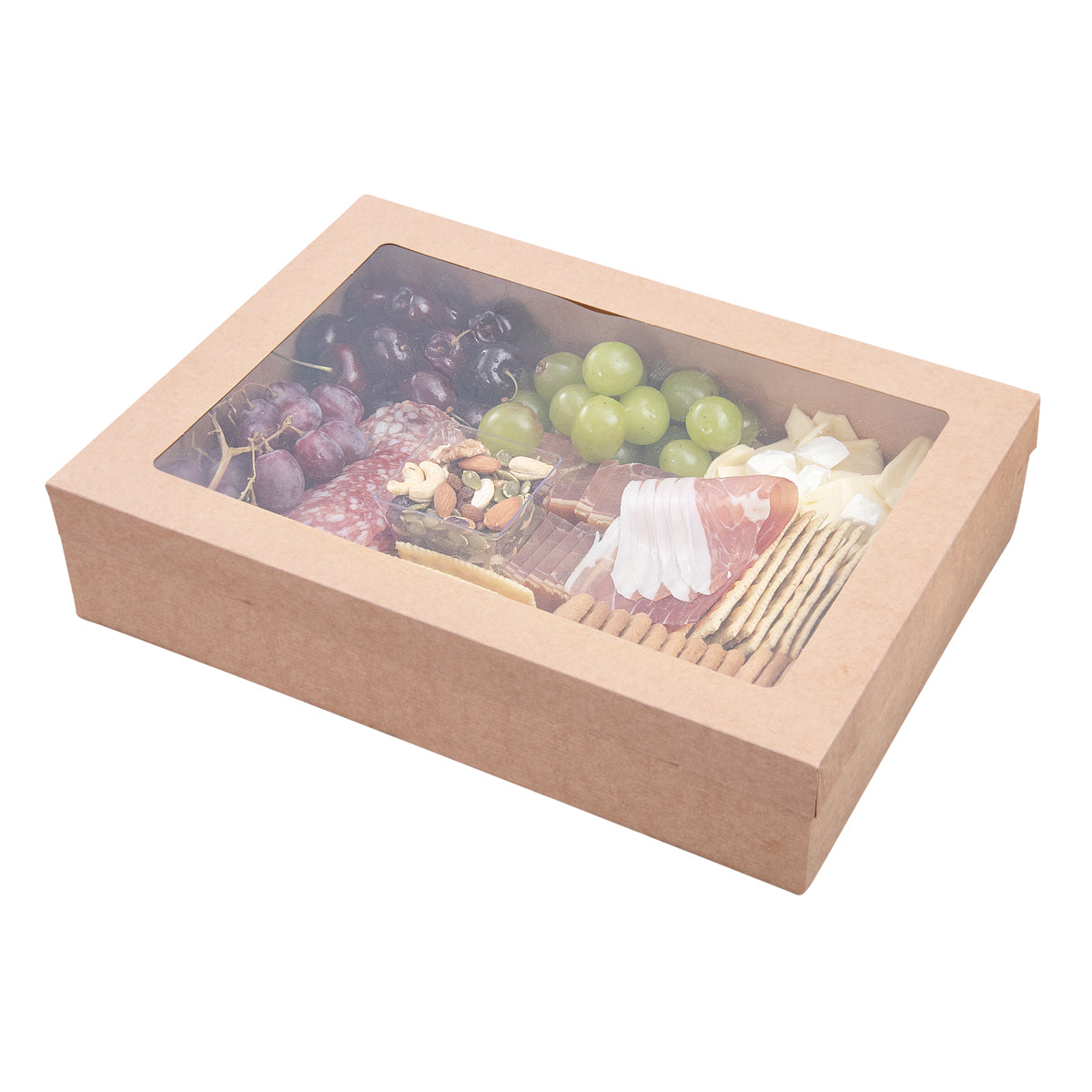 Wholesale Restaurantware Rectangle Kraft Paper Catering Box 10 CT- Bulk
