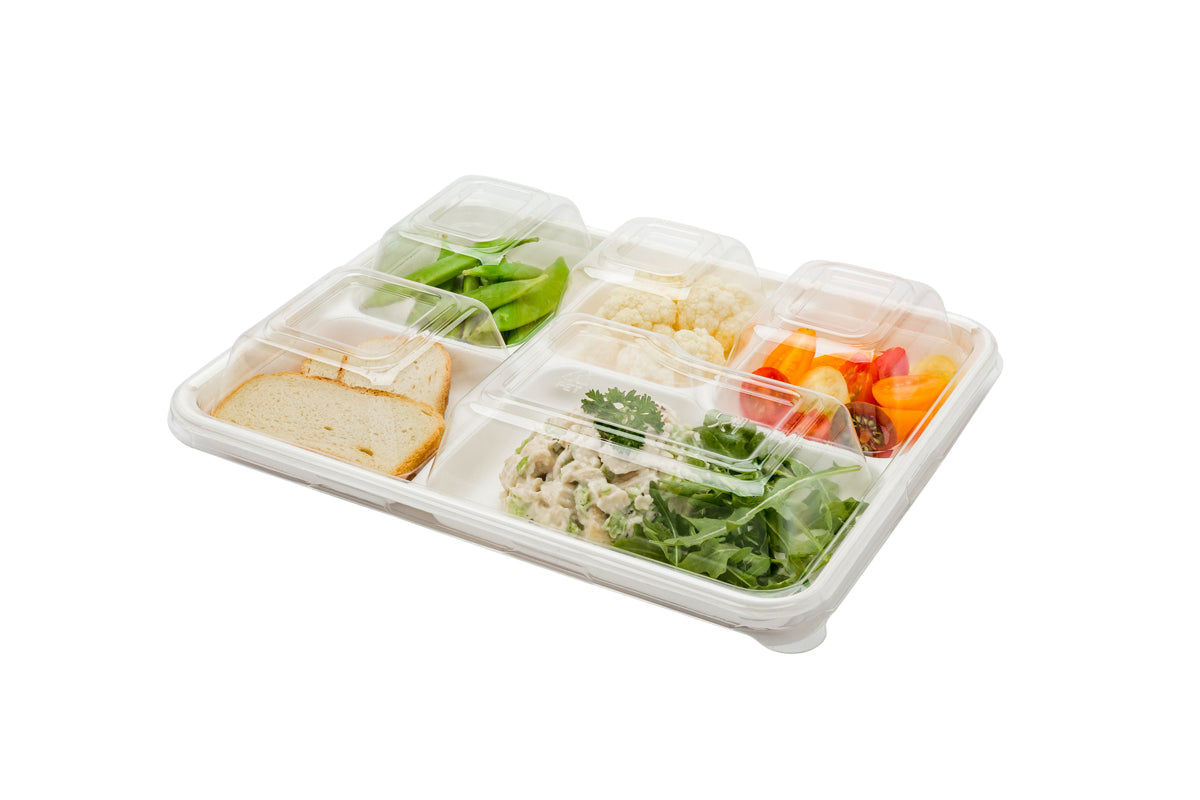 Wholesale Restaurantware Rectangle Clear Plastic Dome Lid-100 CT Bulk