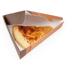 Wholesale Restaurantware Kraft Paper Pizza Slice Box, Clamshell- Bulk