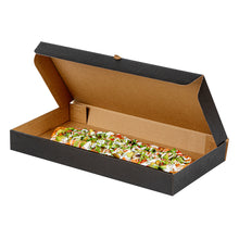 Wholesale Restaurantware Kraft & Black Paper Corrugated Flatbread Box- Bulk