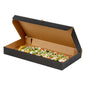 Wholesale Restaurantware Kraft & Black Paper Corrugated Flatbread Box- Bulk
