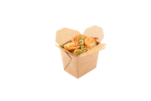 Restaurantware 8 oz Square Kraft Paper Noodle Take Out Container 25 CT