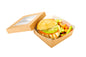 Restaurantware 27 oz Square Kraft Paper Medium Take Out Container 25 CT