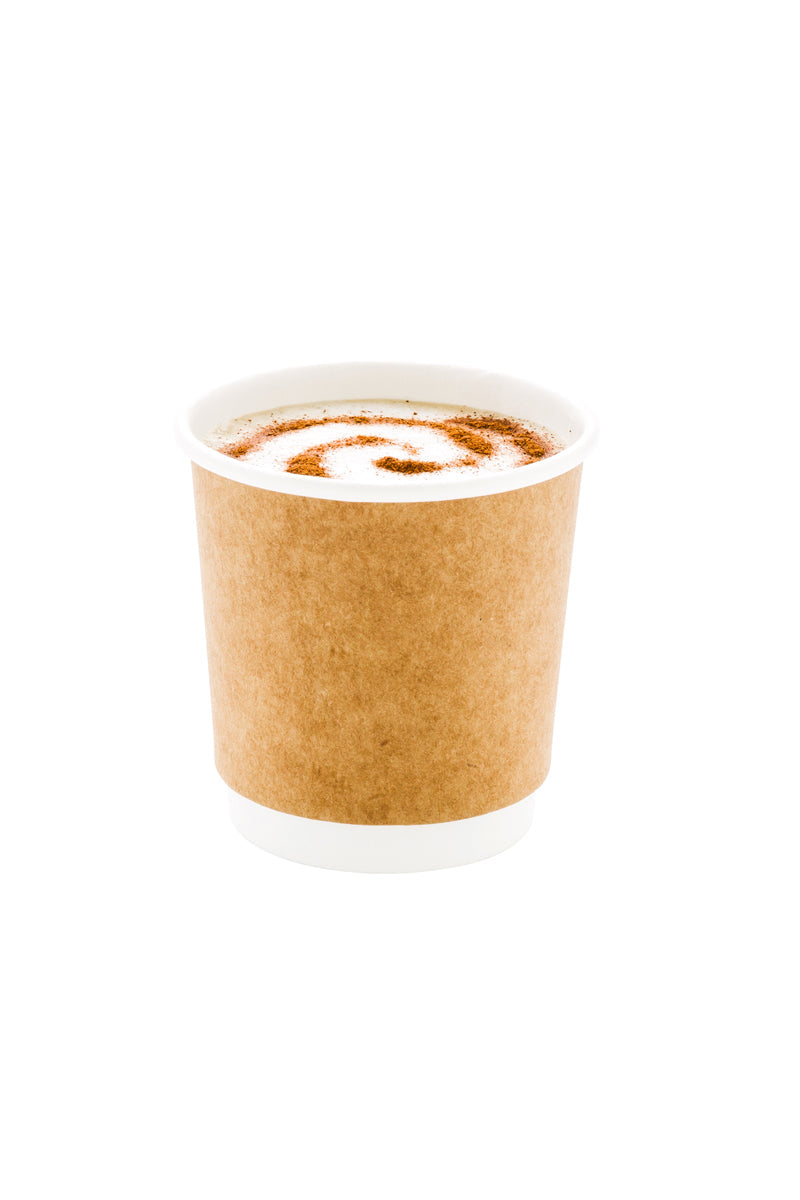 Restaurantware 4 oz Kraft Paper Coffee Cup - Double Wall 25 CT