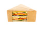 Restaurantware Triangle Kraft Paper Large Sandwich Box 25 CT