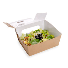 Wholesale Restaurantware 41 oz Rectangle Kraft Paper Large Bio Lunch Box 50 CT- Bulk