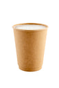 Restaurantware 12 oz Kraft Paper Coffee Cup - Double Wall 25 CT