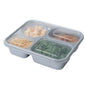 Wholesale Restaurantware 57 oz Silver Plastic Tamper-Evident 4-Compartment Container 25 CT-4ct Case Bulk