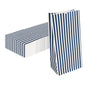Wholesale Restaurantware Blue & White Stripe Paper Bag, 8 lb- Bulk