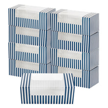 Wholesale Restaurantware Blue & White Stripe Paper Box-100 CT Bulk