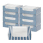 Wholesale Restaurantware Blue and White Stripe Paper Box-100 CT Bulk