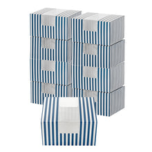 Wholesale Restaurantware Blue & White Stripe Paper Box- Bulk