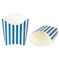 Restaurantware 2 oz Blue & White Stripe Paper Container