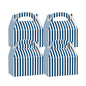 Restaurantware Blue & White Stripe Paper Lunch Box 25 CT