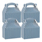 Restaurantware Blue & White Stripe Paper Lunch Box 25 CT