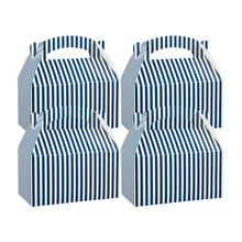 Restaurantware Blue & White Stripe Paper Lunch Box 25 CT