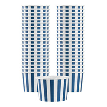 Wholesale Restaurantware 4 oz Round Blue & White Stripe Paper To Go Cup 50 CT- Bulk