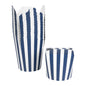 Wholesale Restaurantware 26 oz Round Blue & White Stripe Paper Take Out Container 50 CT-4ct Case Bulk