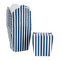 Wholesale Restaurantware 26 oz Square Blue & White Stripe Noodle Take Out Container 50 CT- Bulk