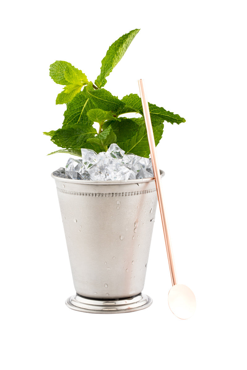 Wholesale Restaurantware Copper-Plated Stainless Steel Julep Spoon Straw - 7.5in-2 CT Bulk