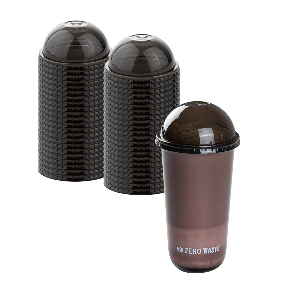 Wholesale Restaurantware Round Black PLA Plastic Dome Lid 100 CT- Bulk