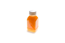 Wholesale Restaurantware 8 oz Square Clear Plastic Juice Bottle with Safety Cap- Bulk