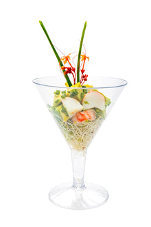 Wholesale Restaurantware 8 oz Clear Plastic Martini Glass 10 CT- Bulk