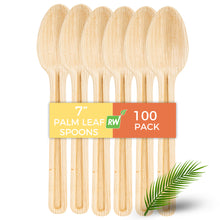 Restaurantware Natural Palm Leaf Spoon - 7in 25 CT