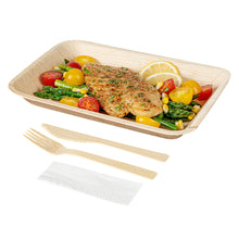 Wholesale Restaurantware Natural Bamboo Disposable Fork / Knife Set - 7in 100 CT-5ct Case Bulk