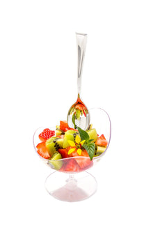 Wholesale Restaurantware Silver Plastic Mini Spoon - 4in- Bulk