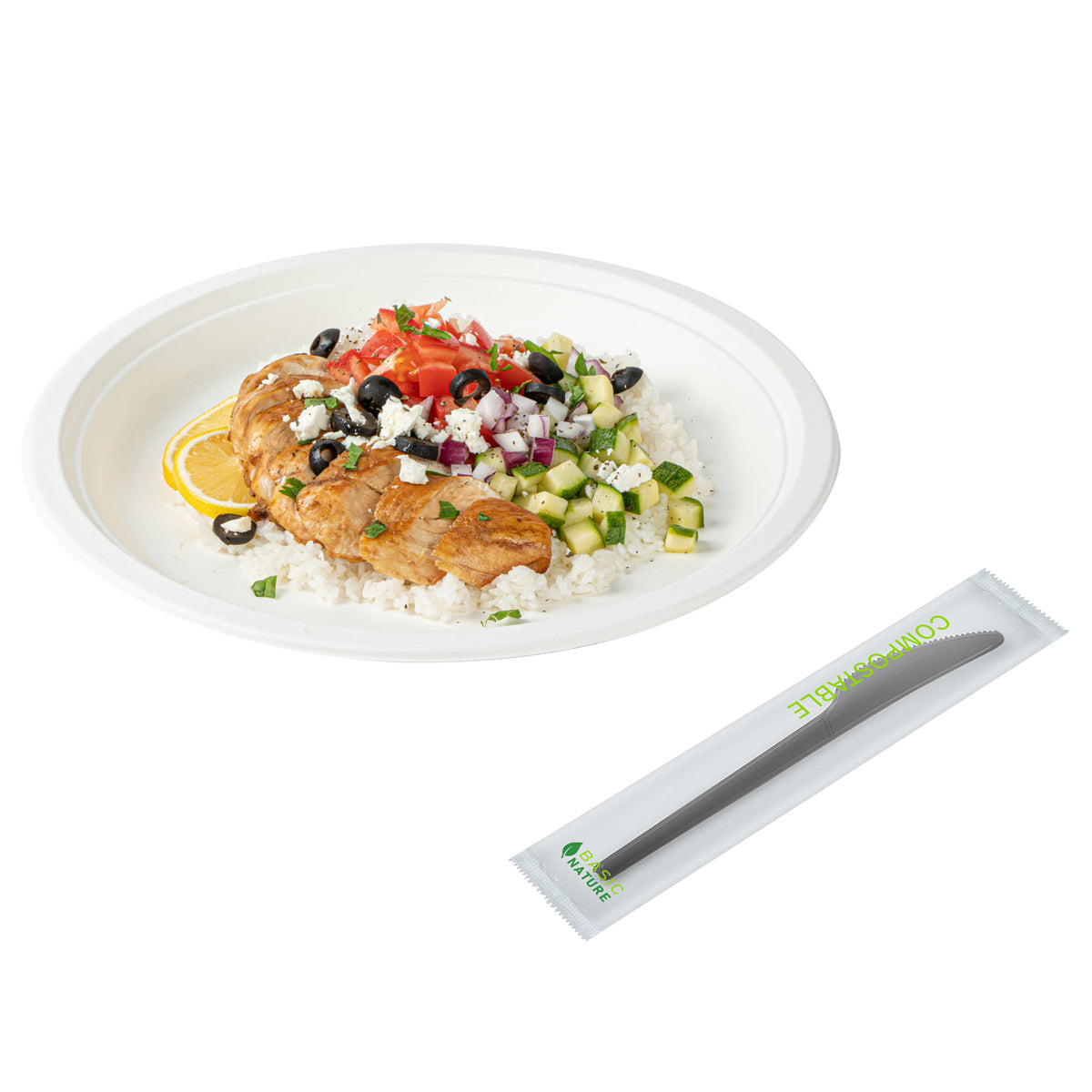 Restaurantware Black CPLA Plastic Knife