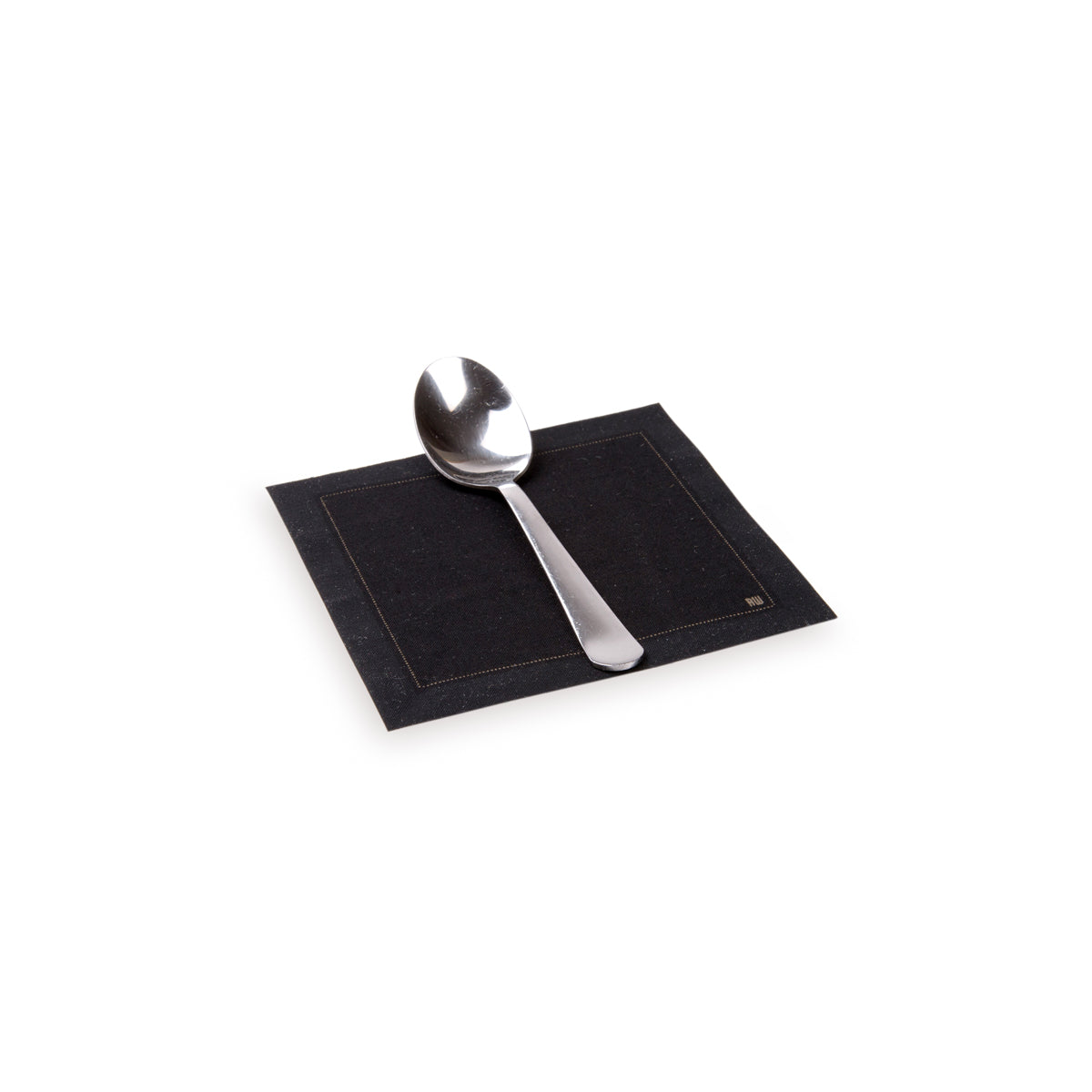 Restaurantware Square Black Cotton Cocktail Napkin, Organic - 4.5in x 4.5in 50 CT