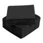 Wholesale Restaurantware Square Black Paper Linen-Feel Cocktail Napkin - Air Laid 50 CT- Bulk