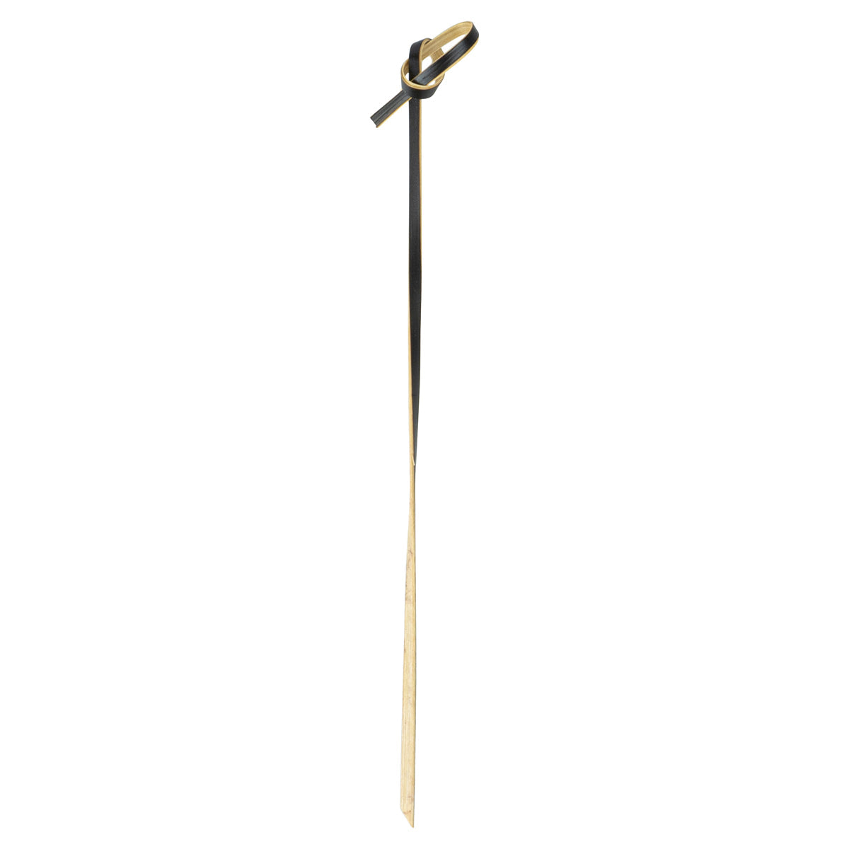 Restaurantware Black Bamboo Twisted Knot Pick - 6in x.5in 100 CT