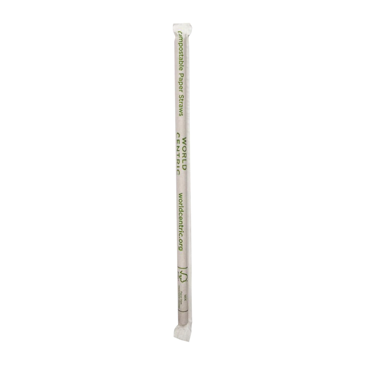 Wholesale World Centric 8 Kraft Wrapped Straws-6000 CT Bulk