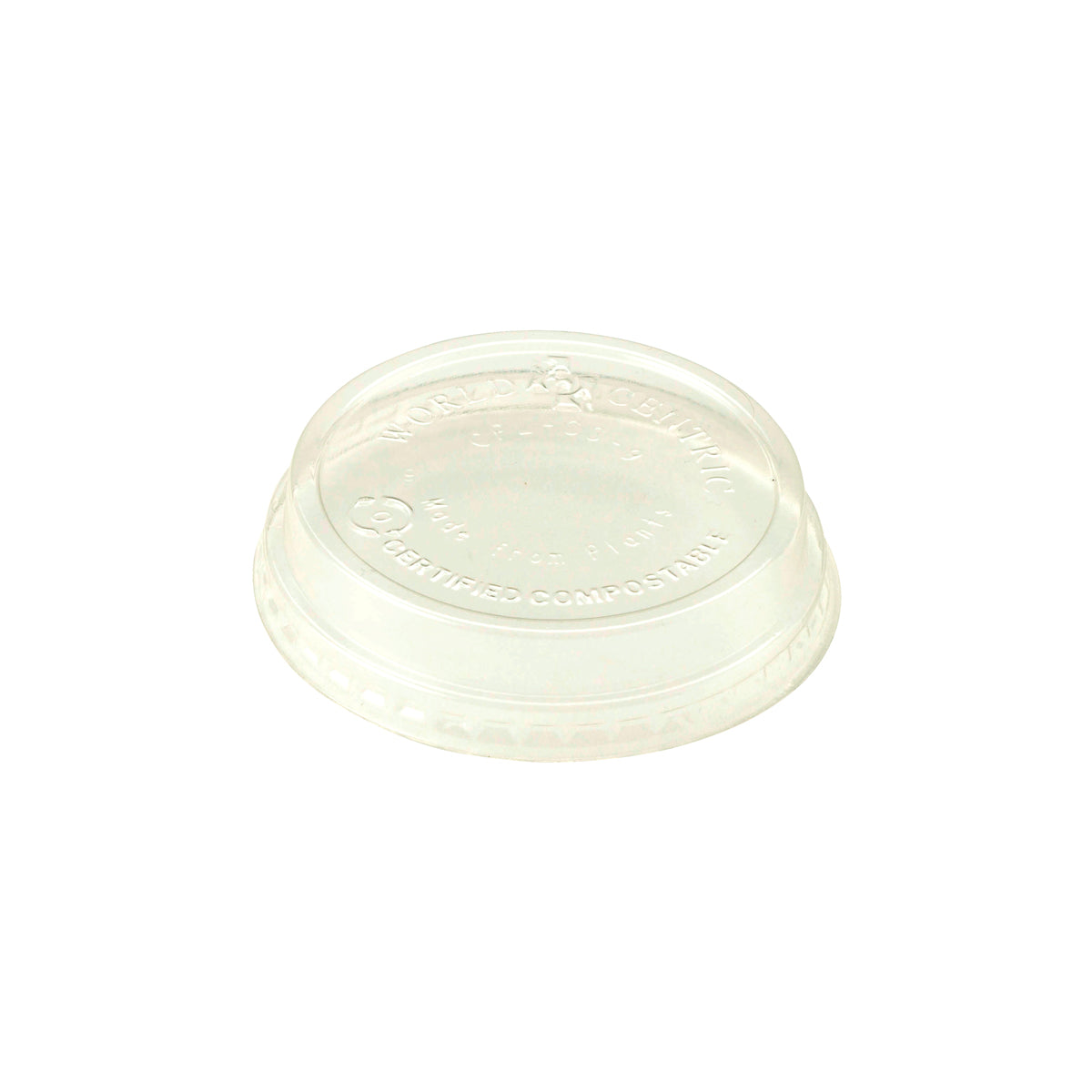 Wholesale World Centric Plastic 9 OZ Clear Cold Cup Lid 50 CT-40ct Case Bulk