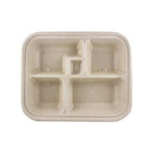 Wholesale World Centric 5-Compartment Fiber Bento Box-300 CT Bulk