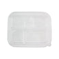Wholesale World Centric Plastic 5-Compartment Bento Box Lid-300 CT Bulk