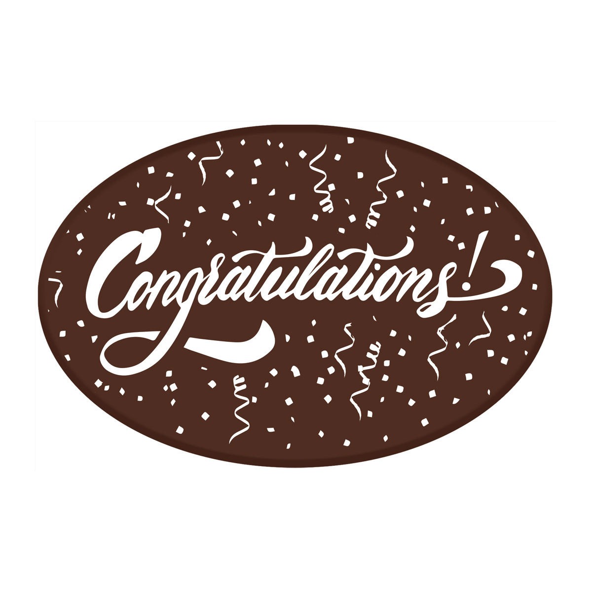 Wholesale Varda Congratulations Dark Oval Plaque-150 CT Bulk