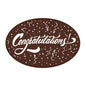 Varda Congratulations Dark Oval Plaque