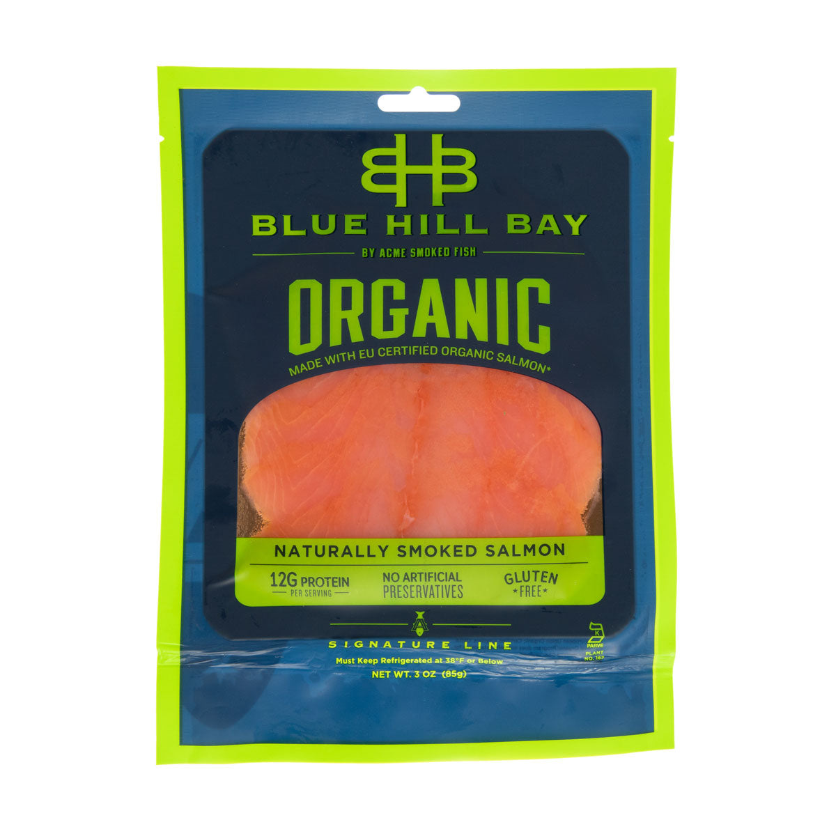 Wholesale Blue Hill Bay Organic Smoked Salmon 3oz Pack-3 OZ Bulk