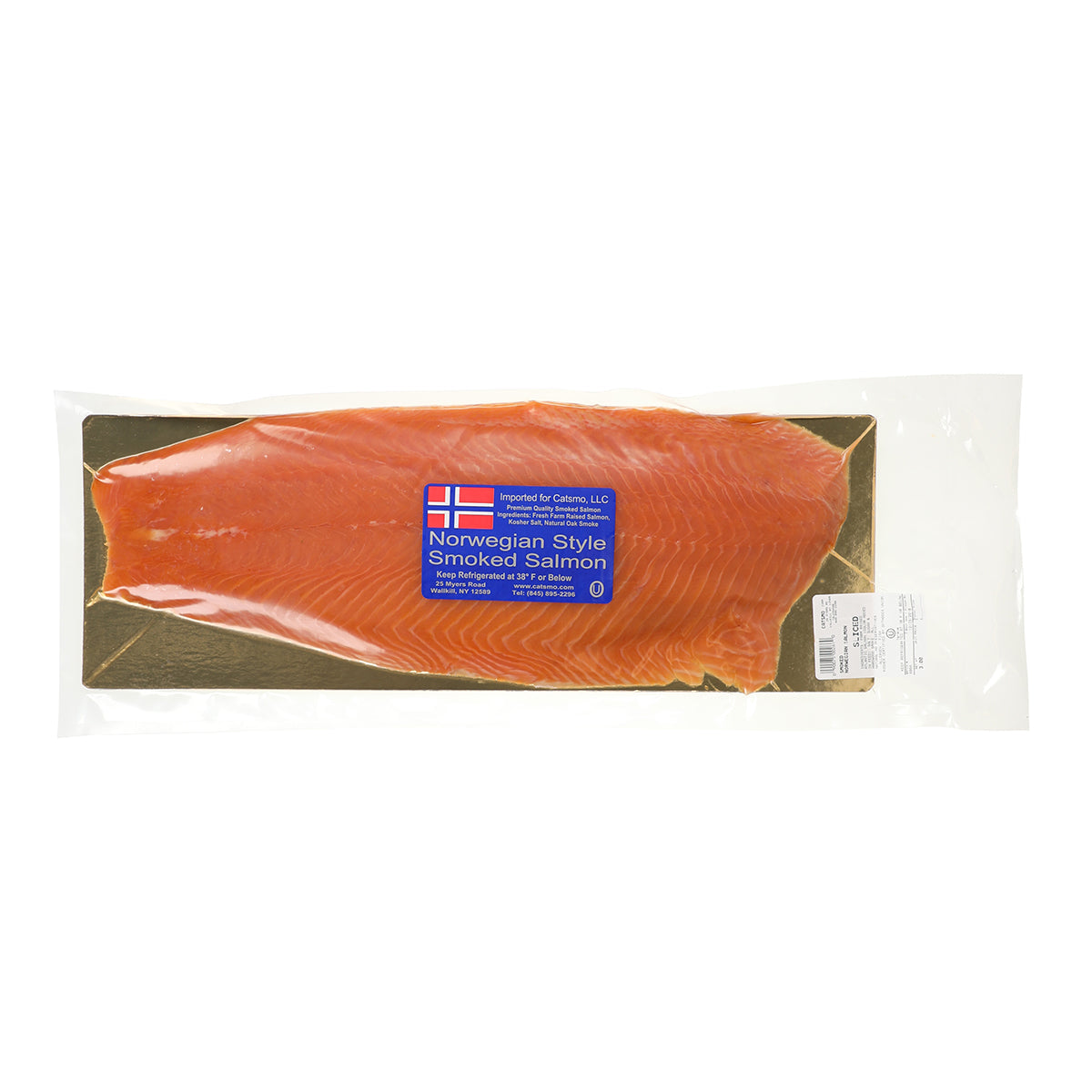 Wholesale Catsmo Pre Sliced First Course Smoked Salmon-3.5 LB Bulk