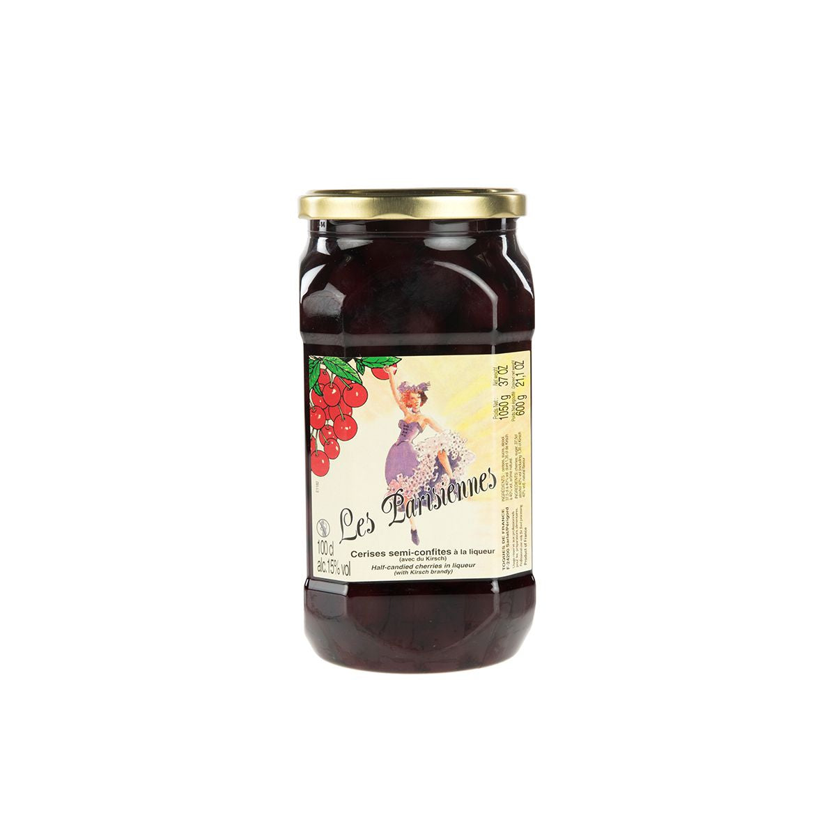 Toques De France Morello Cherries in Brandy (Kirsch) 15%