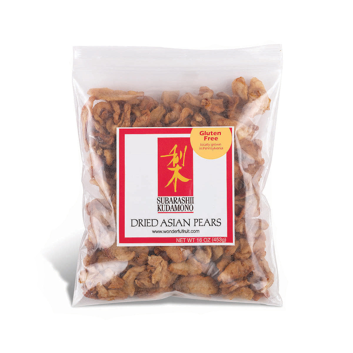 Wholesale Subarashii Kudamono Dried Asian Pears-16 OZ Bulk