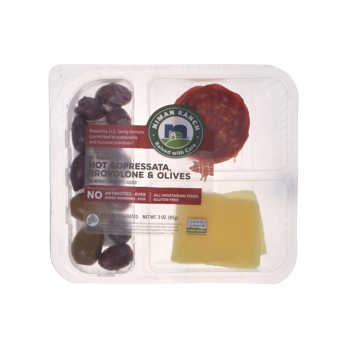 Wholesale Niman Ranch Soppressata and Provolone Snack Pack 3 OZ-12ct Case Bulk