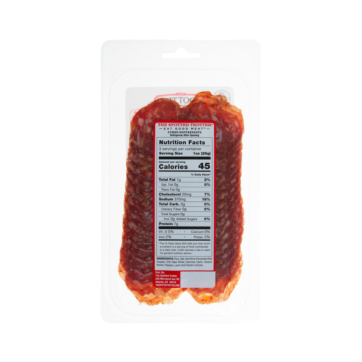 The Spotted Trotter Sliced Soppressata 3 OZ