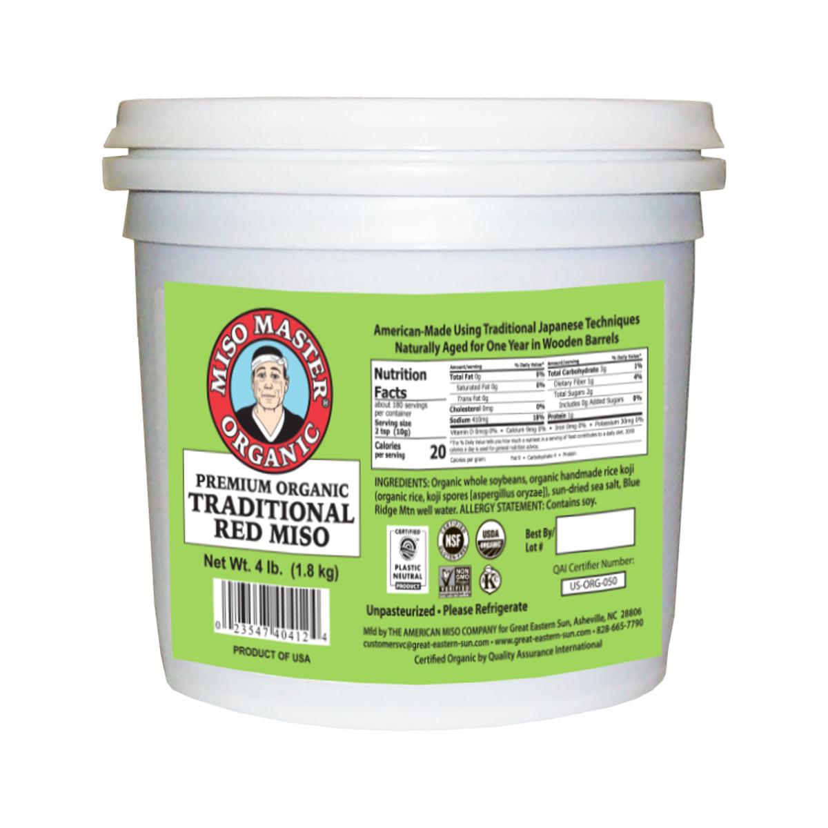 Miso Master Organic Traditional Red Miso