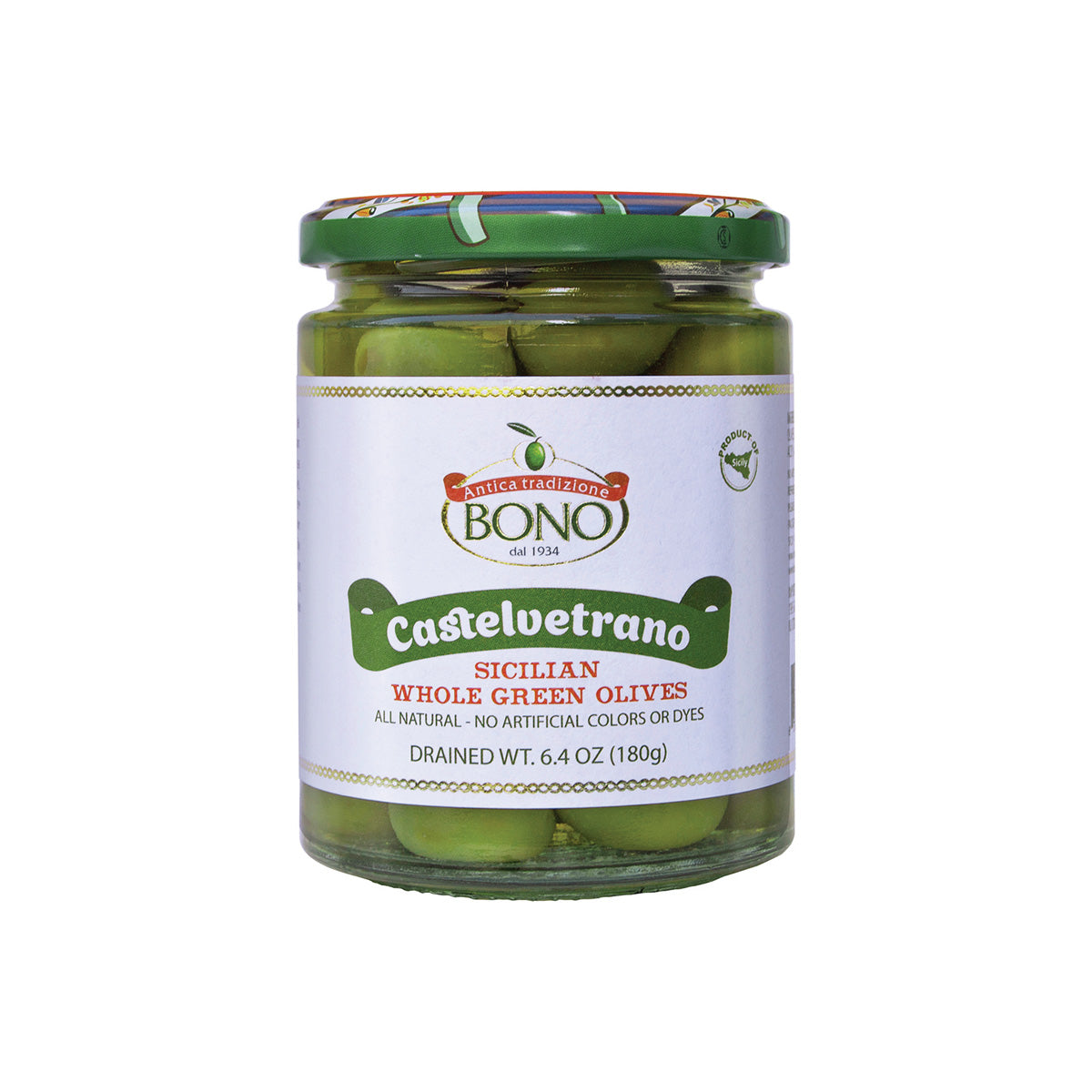 Wholesale Bono Castelvetrano Olives In Brine 6.64 Oz Jar-6ct Case Bulk