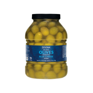 Wholesale Divina Olives Stuffed with Blue Cheese-5.1 LB Bulk