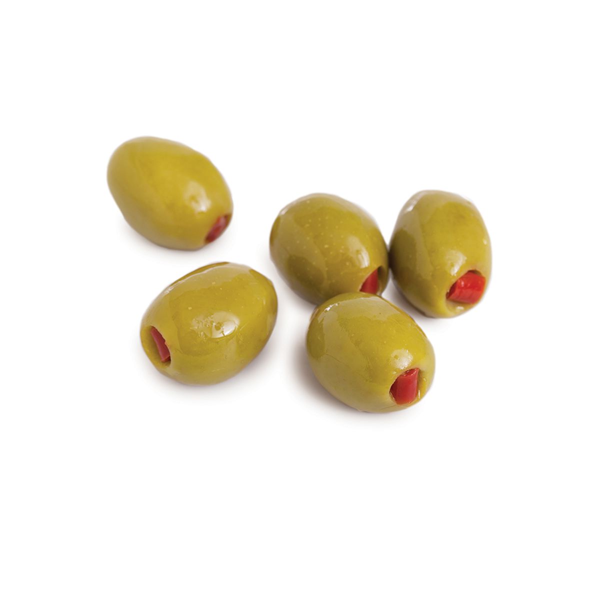 Foodmatch Divina Green Olives Stuffed with Red Pepper 5 LB